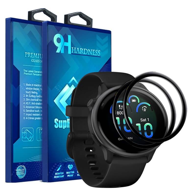 (2 Pcs) Garmin Vivoactive 6 Tempered Glass LCD Screen Protector Film Guard (2 Pcs) Garmin Vivoactive 6 Tempered Glass LCD Screen Protector Film Guard